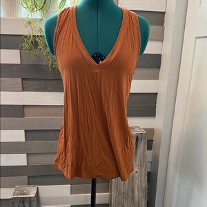 Daytrip Rust V-Neck Tank Top